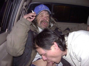 Drunk Bum Has His Dick Sucked By Gay